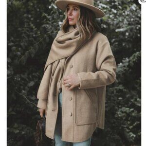 Cella Jane x Splendid Jacket w Detachable Scarf